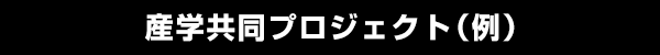 産学共同プロジェクト（例）